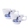 Heinen Delftsblauw - Espressokopje Teckel Nhaan set van 2