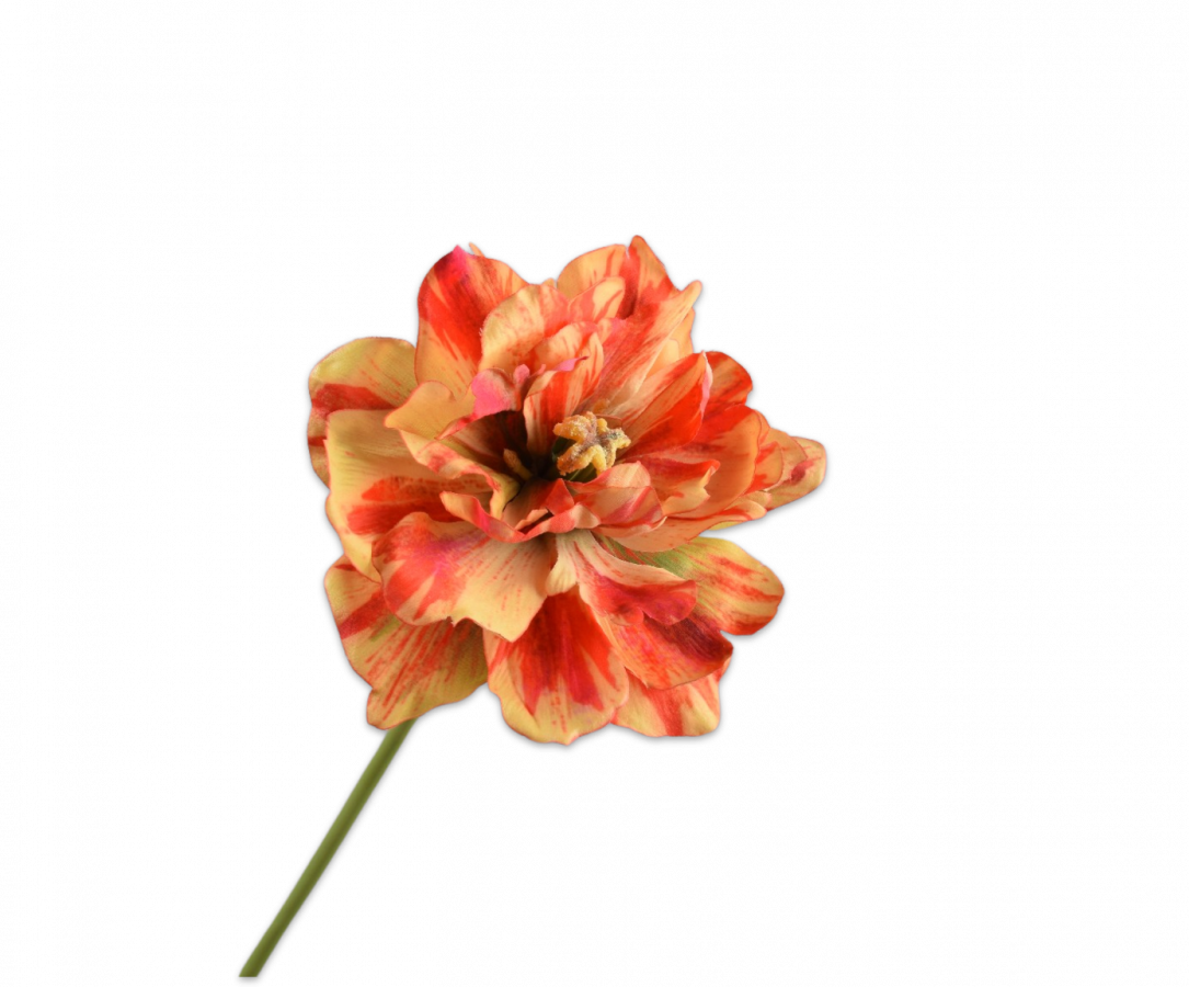 Real-touch Tulp - Oranje/Geel 69cm - BBL156298
