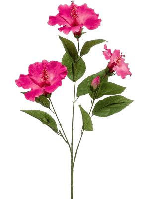 HIBISCUS SPRAY  H.82CM - EM 8EE427782