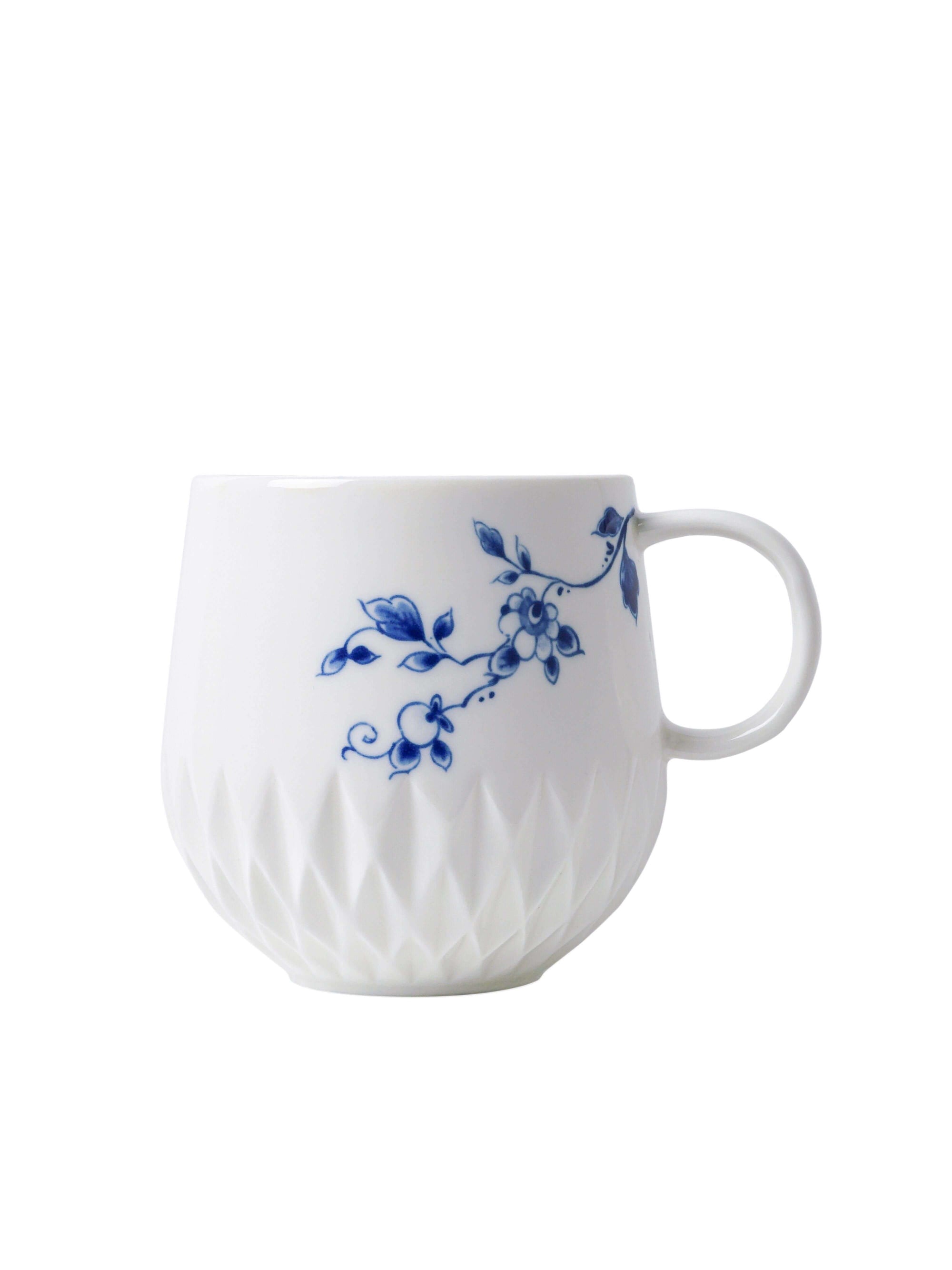 Heinen Delftsblauw - Blauw Vouw mok met oor