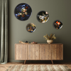 Heinen Delftsblauw - Wandbord stilleven met bloemen 42cm