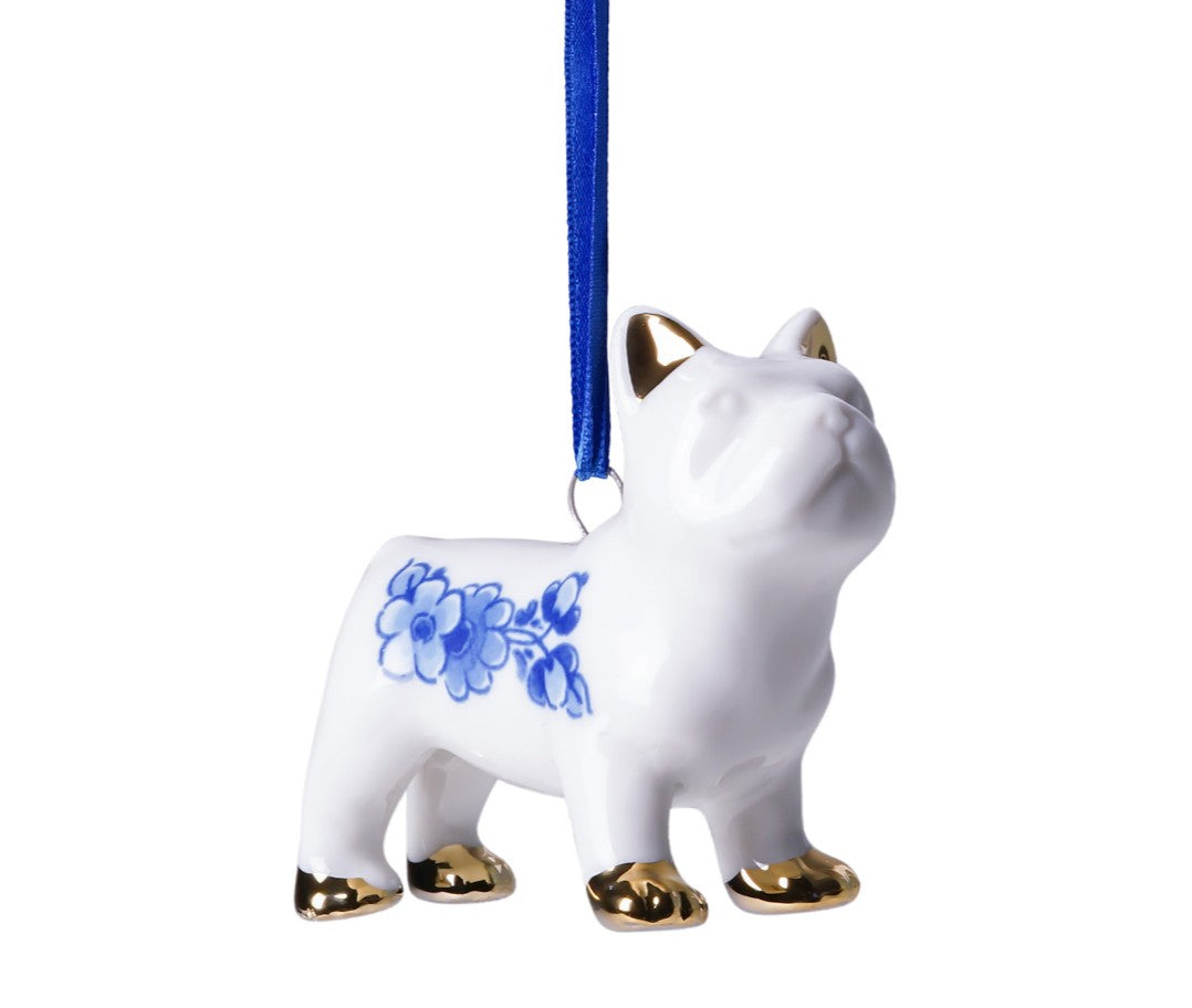 Heinen Delftsblauw - Kerstornament Bulldog
