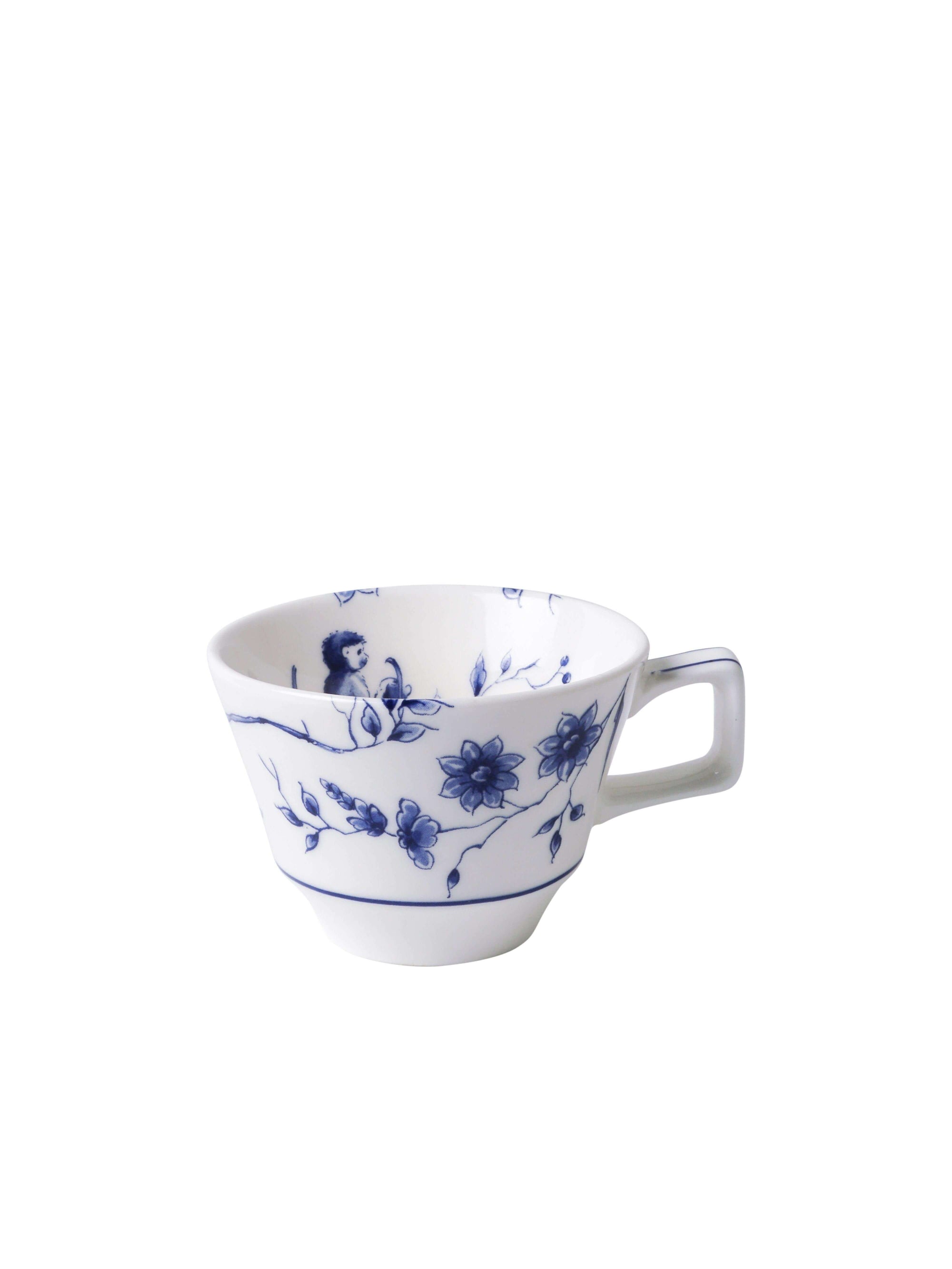 Heinen Delftsblauw - Espressokopje Aapjes set van 2