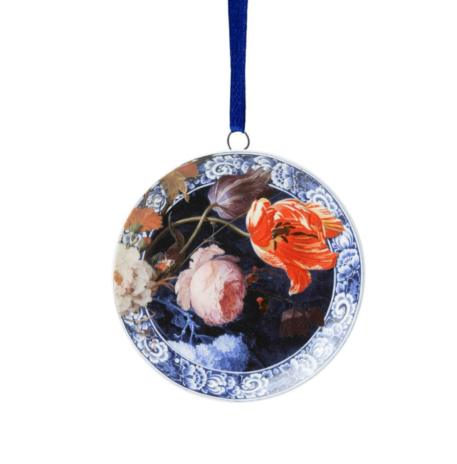 Heinen Delftsblauw - Kerstornament Gouden Eeuw oranje