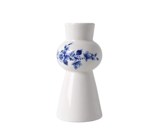 Heinen Delftsblauw - Kandelaar Bloem - 11cm
