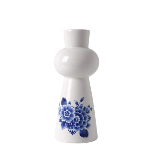 Heinen Delftsblauw - Kandelaar Bloem - 15cm