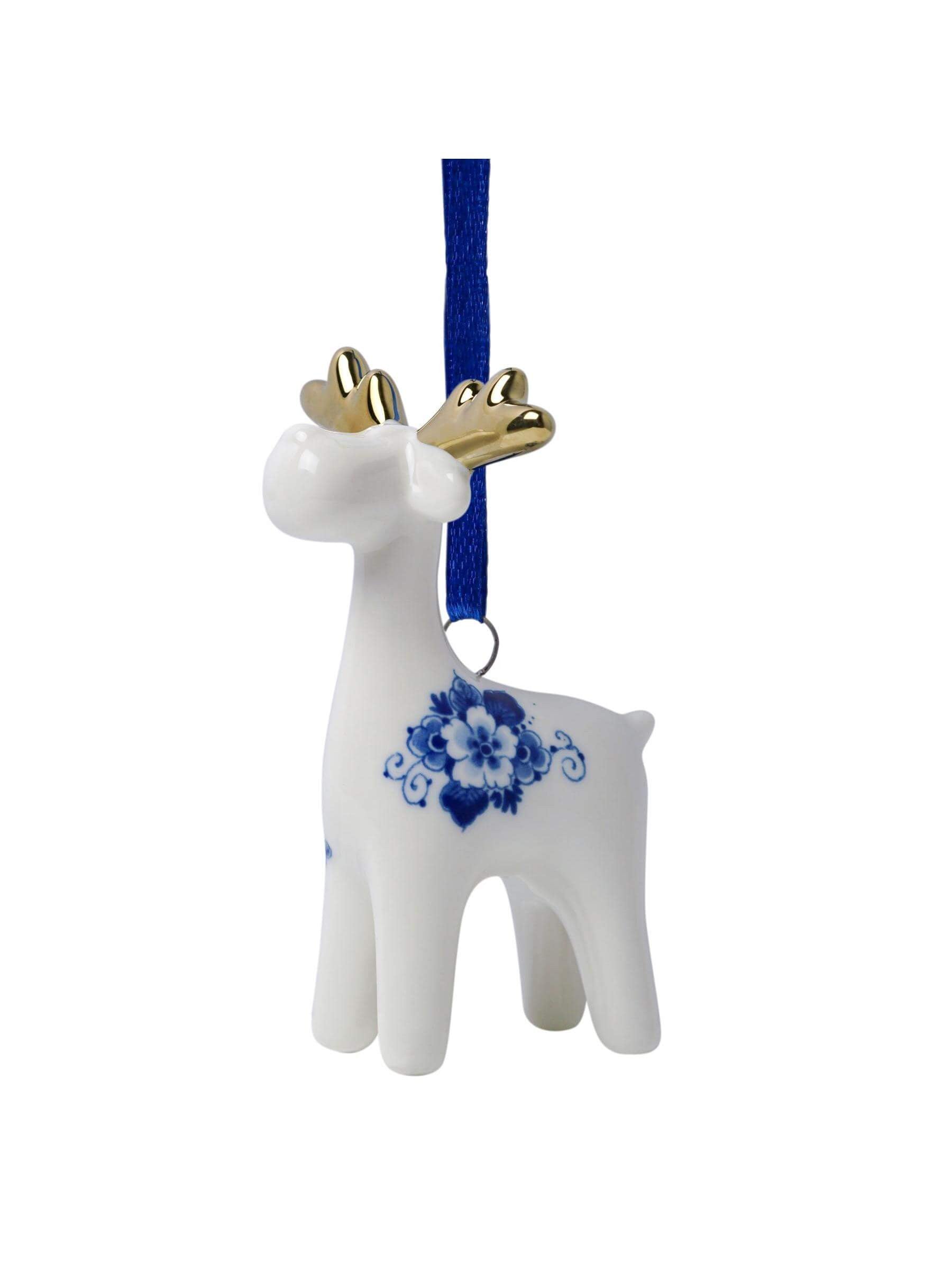 Heinen Delftsblauw - Kerstornament kariboe