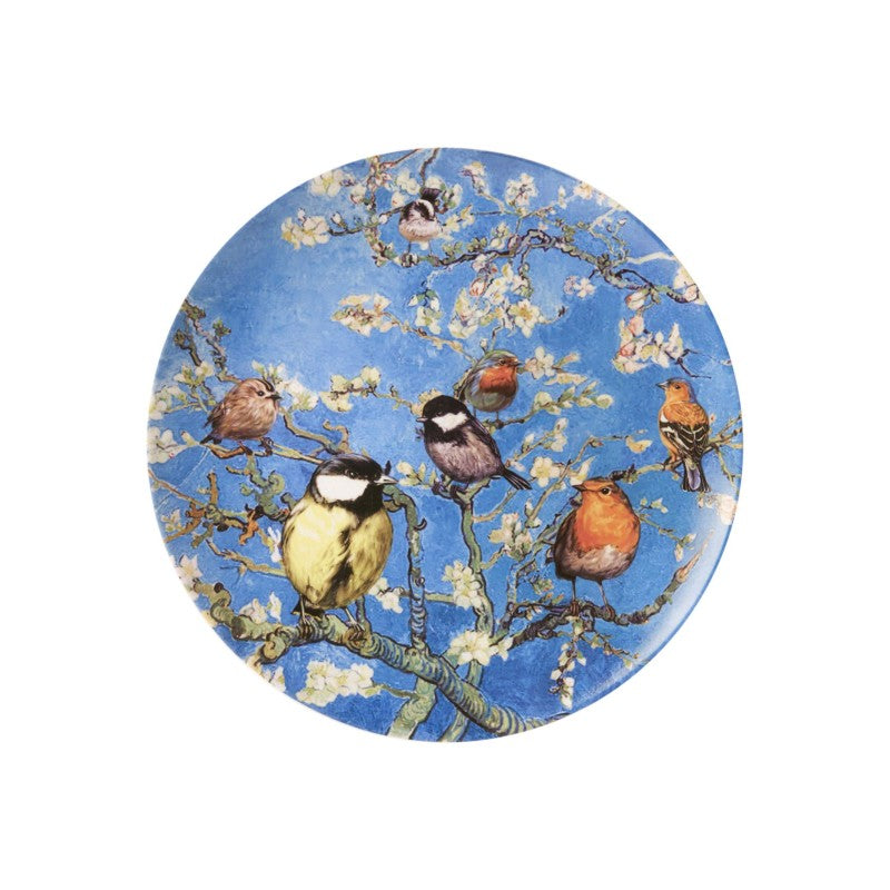 Heinen Delftsblauw - Wandbord Vogels van Van Gogh 31cm