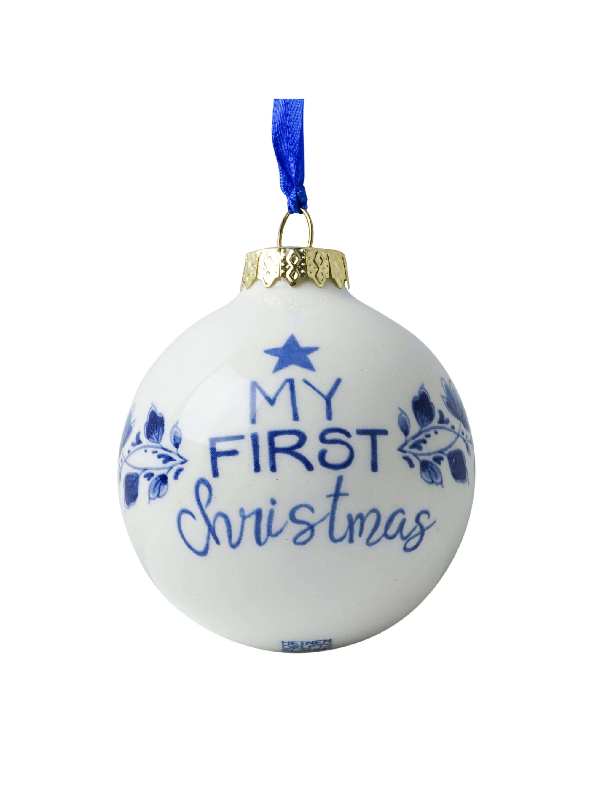 Heinen Delftsblauw - Kerstbal My first Christmas