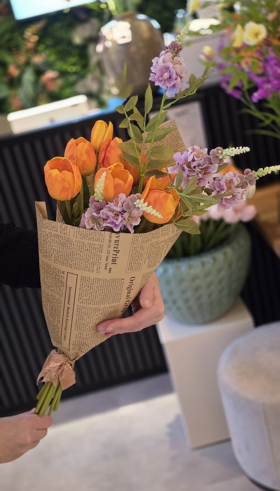 Zijden Bloemenboeket – Lente Elegantie