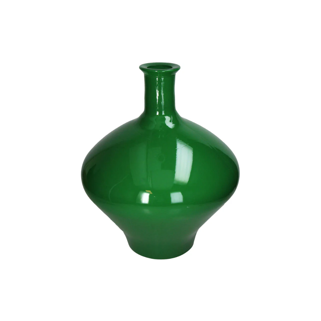 Groene Vaas gerecycled Glas - klein