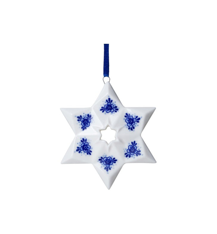 Heinen Delftsblauw - Kerstornament ster