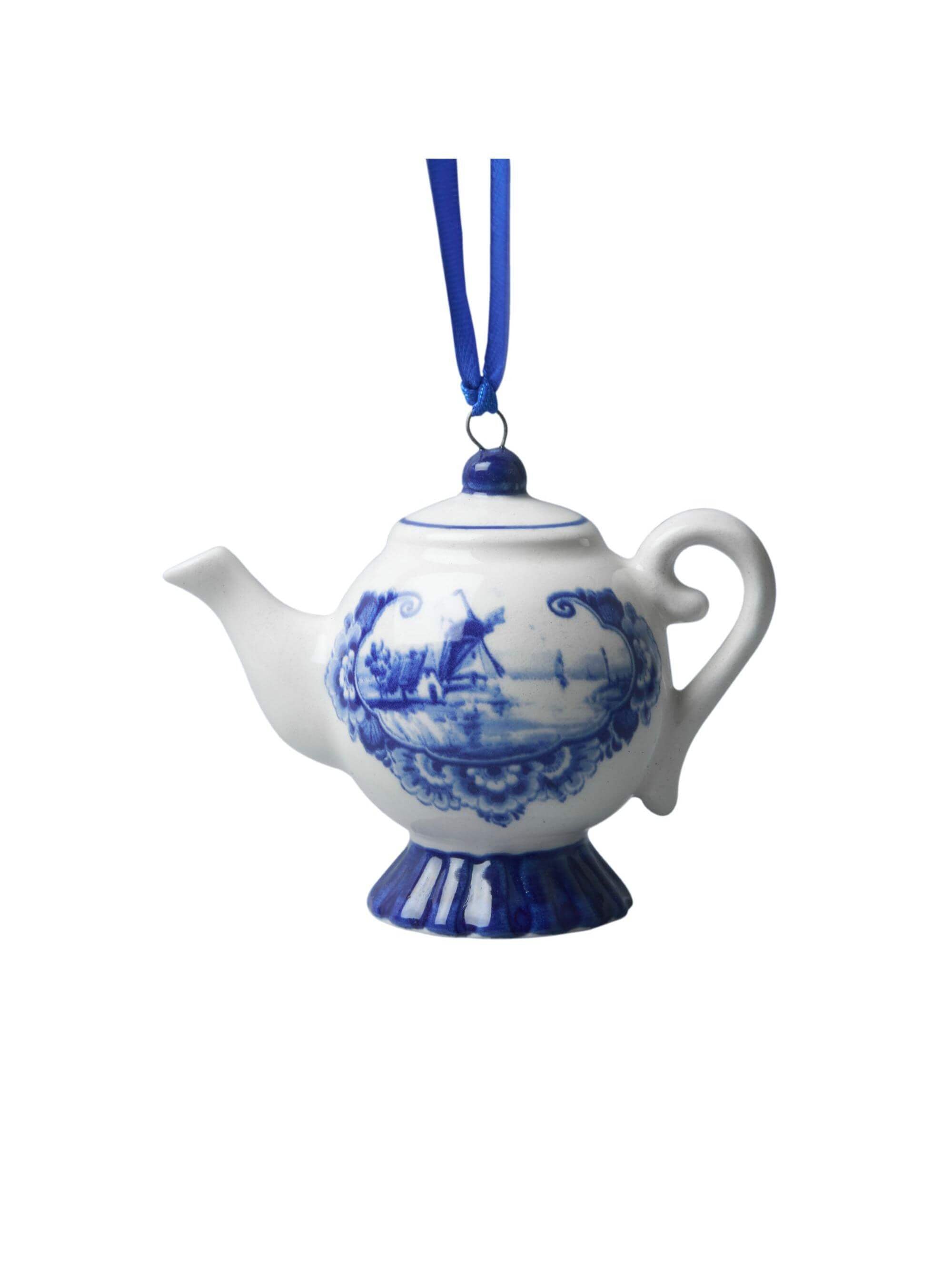 Heinen Delftsblauw - Kerstornament Theepotje