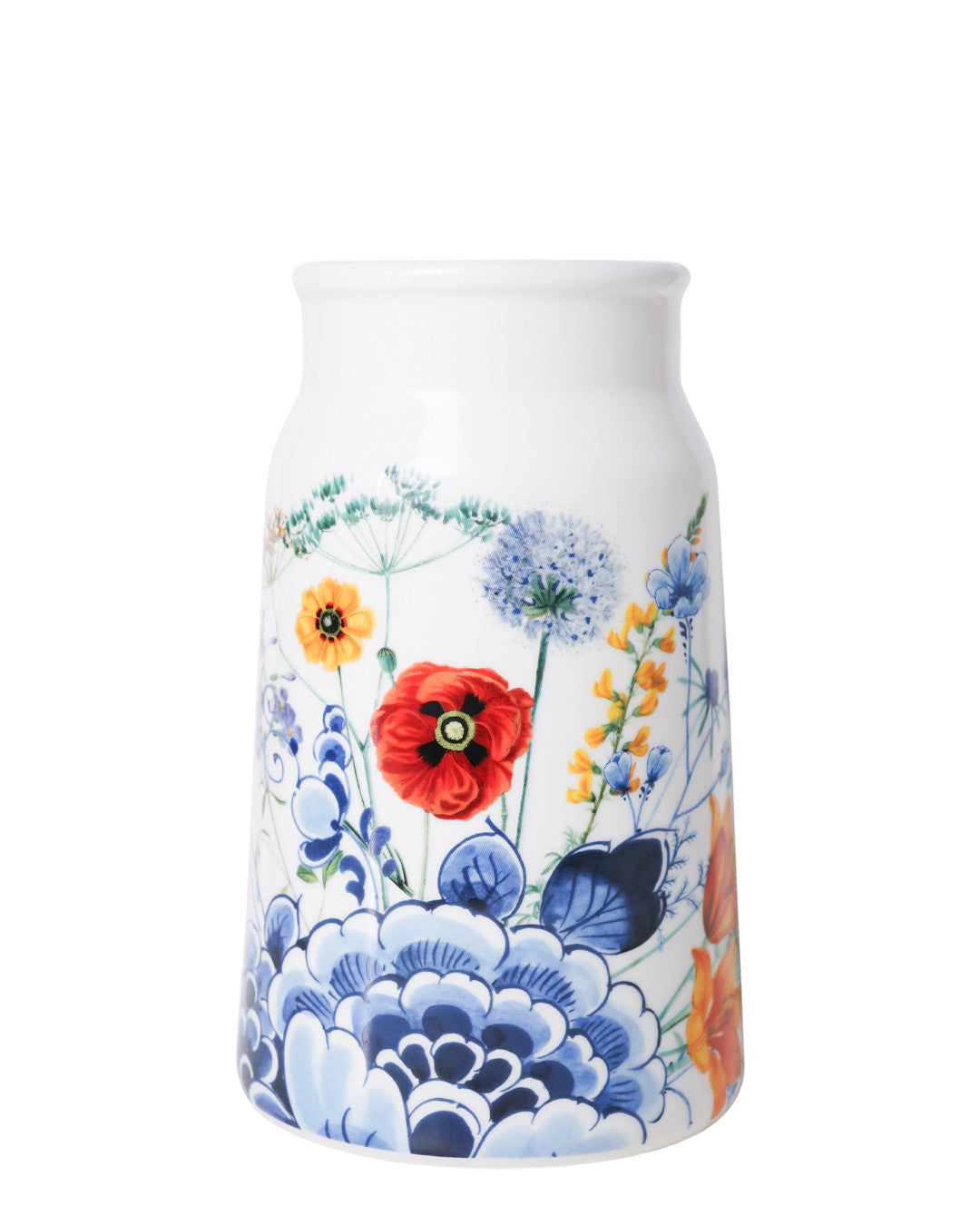 Heinen Delftsblauw - Melkbusvaas Wildbloemen 20,5cm