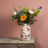 Heinen Delftsblauw - Melkbusvaas bosvogels roze