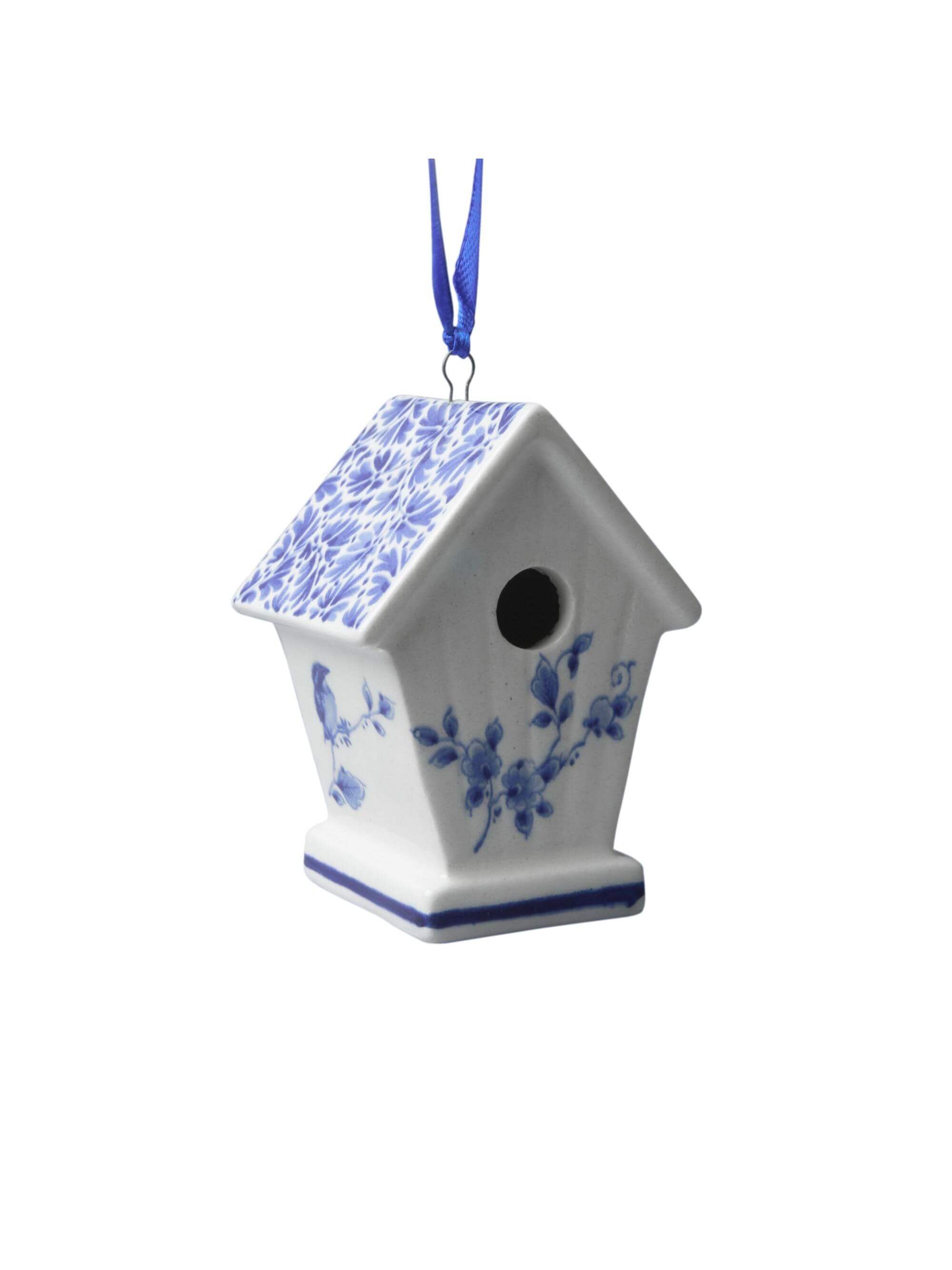 Heinen Delftsblauw - Kerstornament Vogelhuisje
