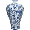 Gebloemde vaas Blue - Hoog