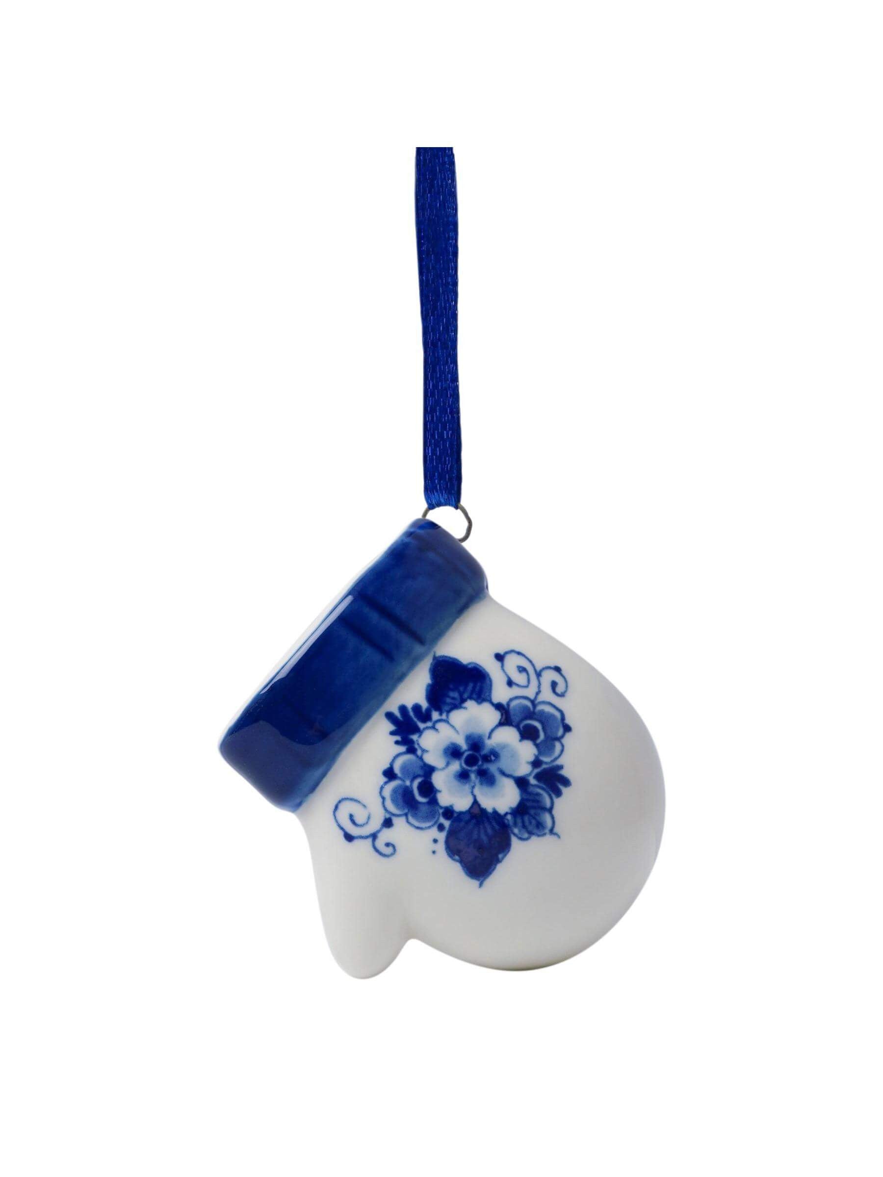 Heinen Delftsblauw - Kerstornament handschoen