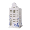 Heinen Delftsblauw - Waxinelichthouder huis klokgevel 17 cm