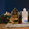 Heinen Delftsblauw - Waxinelichthouder huis klokgevel 17 cm