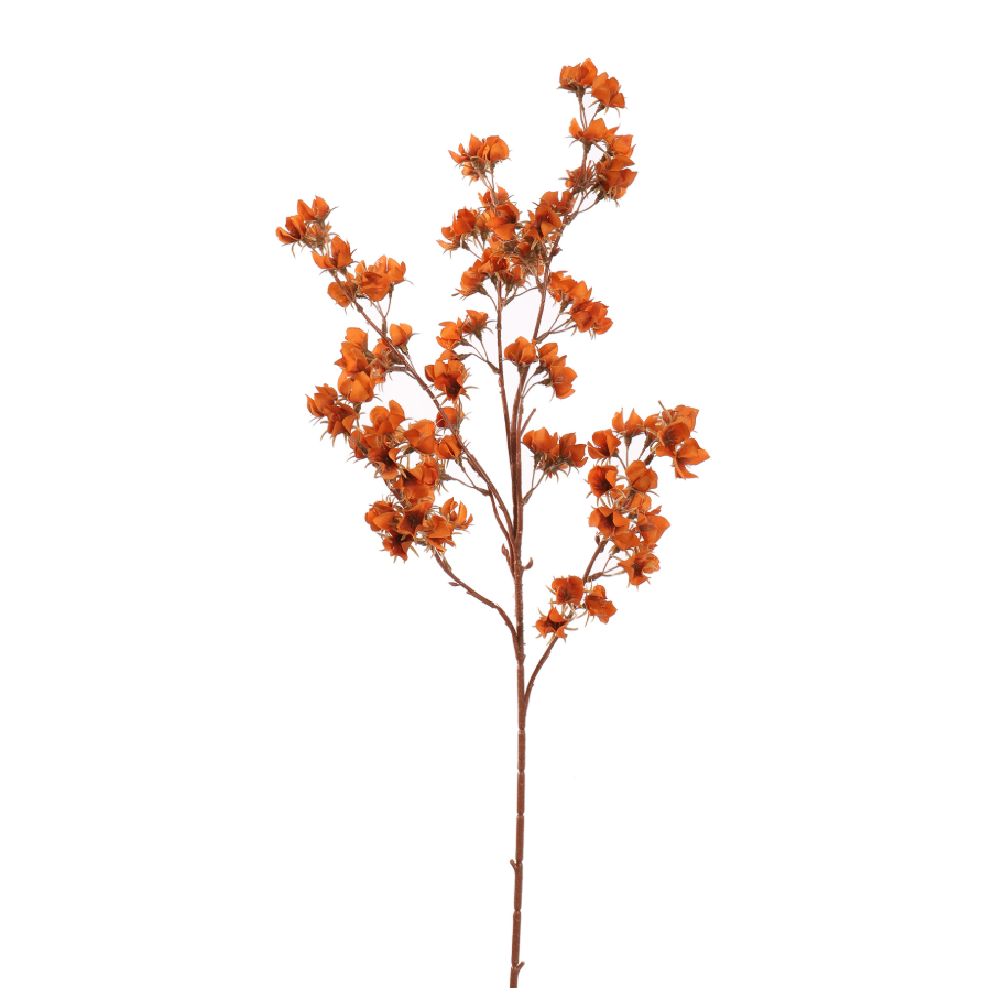 BLOEMEN TAK ORANJE 85CM