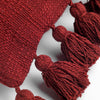 Kussen Ruby Merlot met Flosjes